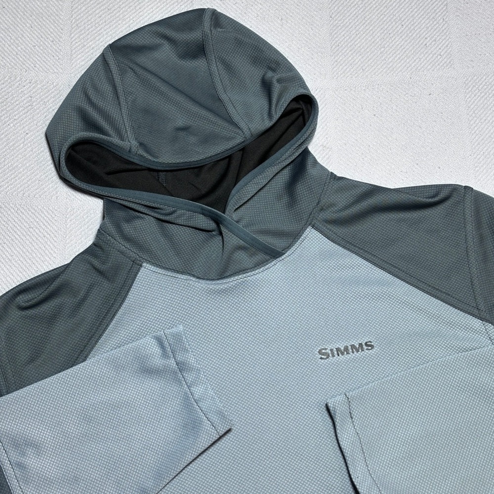Simms SolarFlex Plus Hoodie Womens Medium Lightweight Wicking UV-Blocking Active